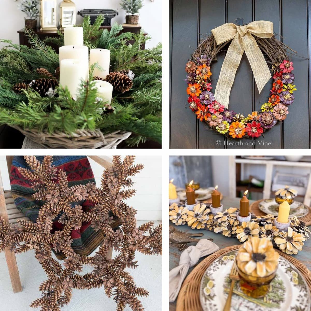 Christmas Pinecone Ornament Ideas