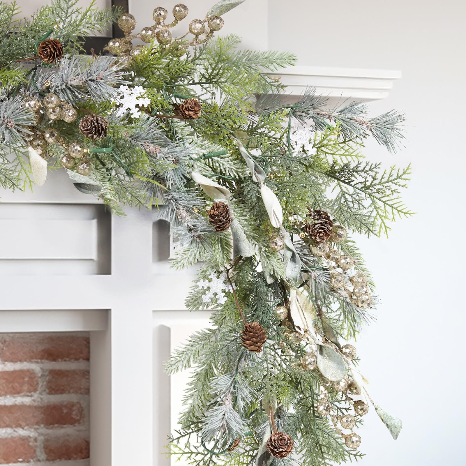 Christmas Snowy Pine Garland