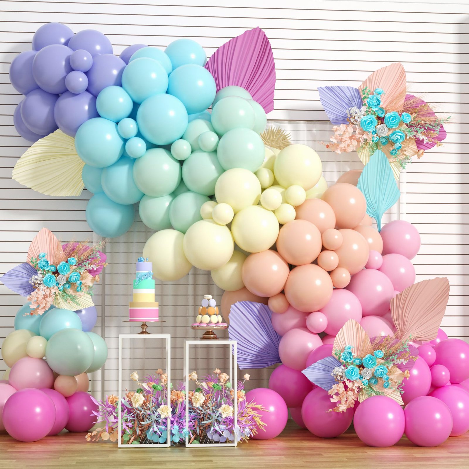 Easter Pastel Balloon Arch Ideas