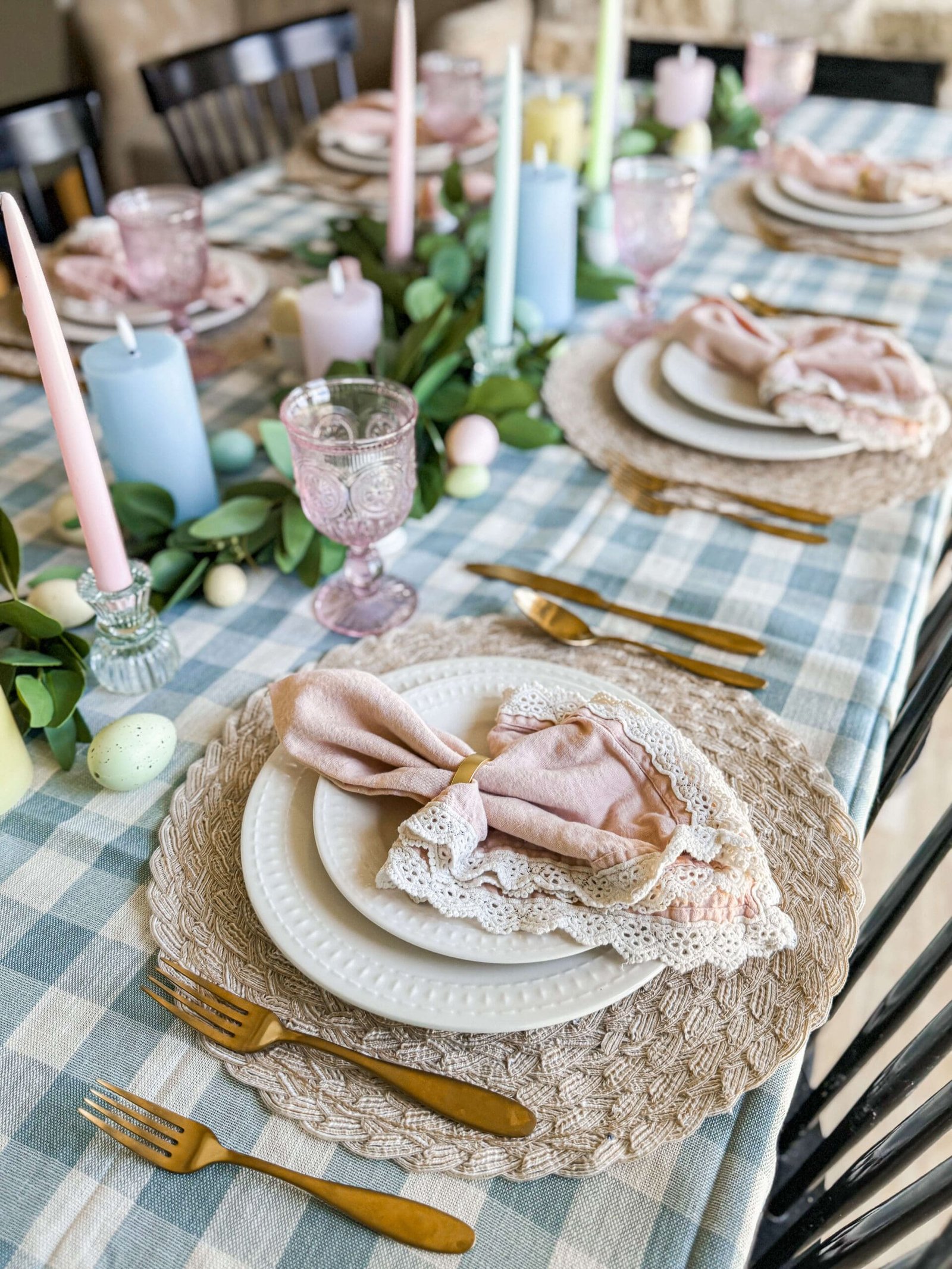 Easter Pastel Table Setting Ideas