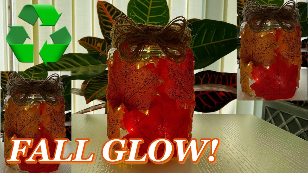 Fall Mason Jar Leaf Lantern Diy