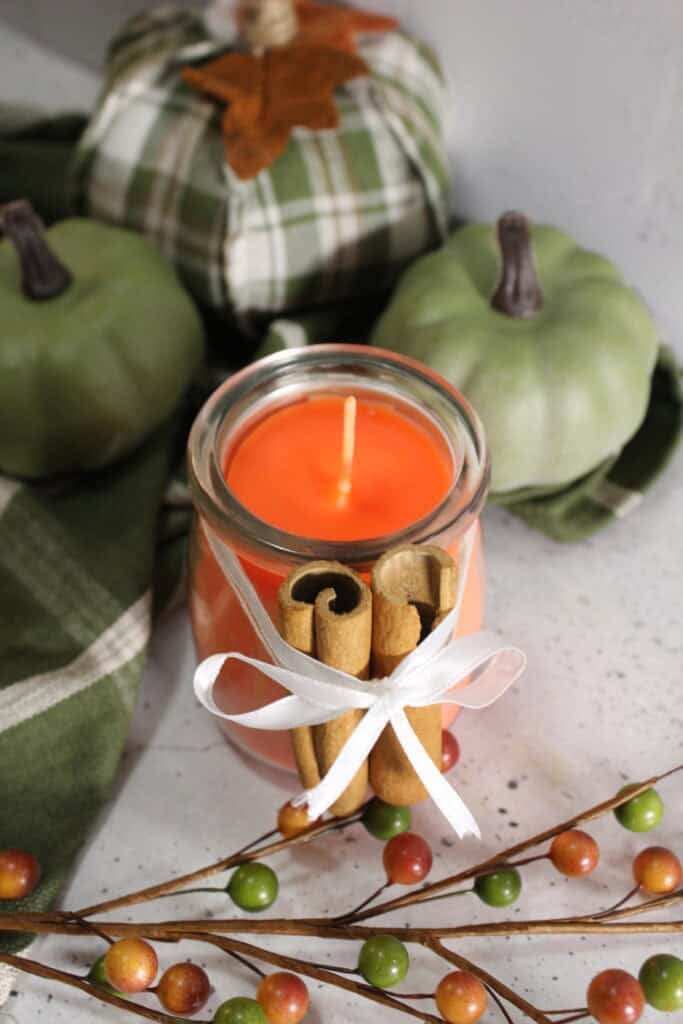 Fall Pumpkin Spice Candle Diy