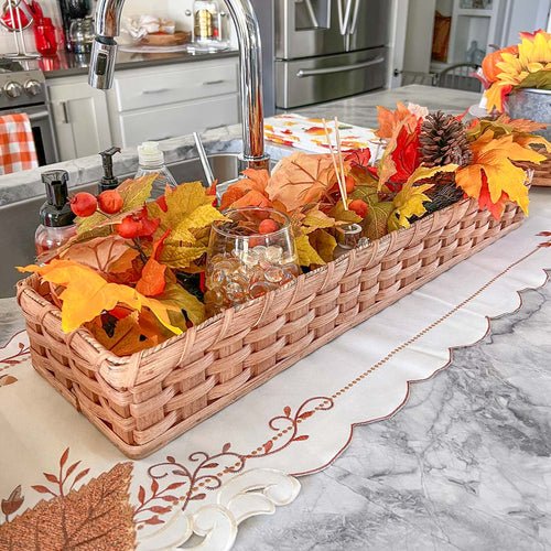 Fall Rustic Basket Centerpiece