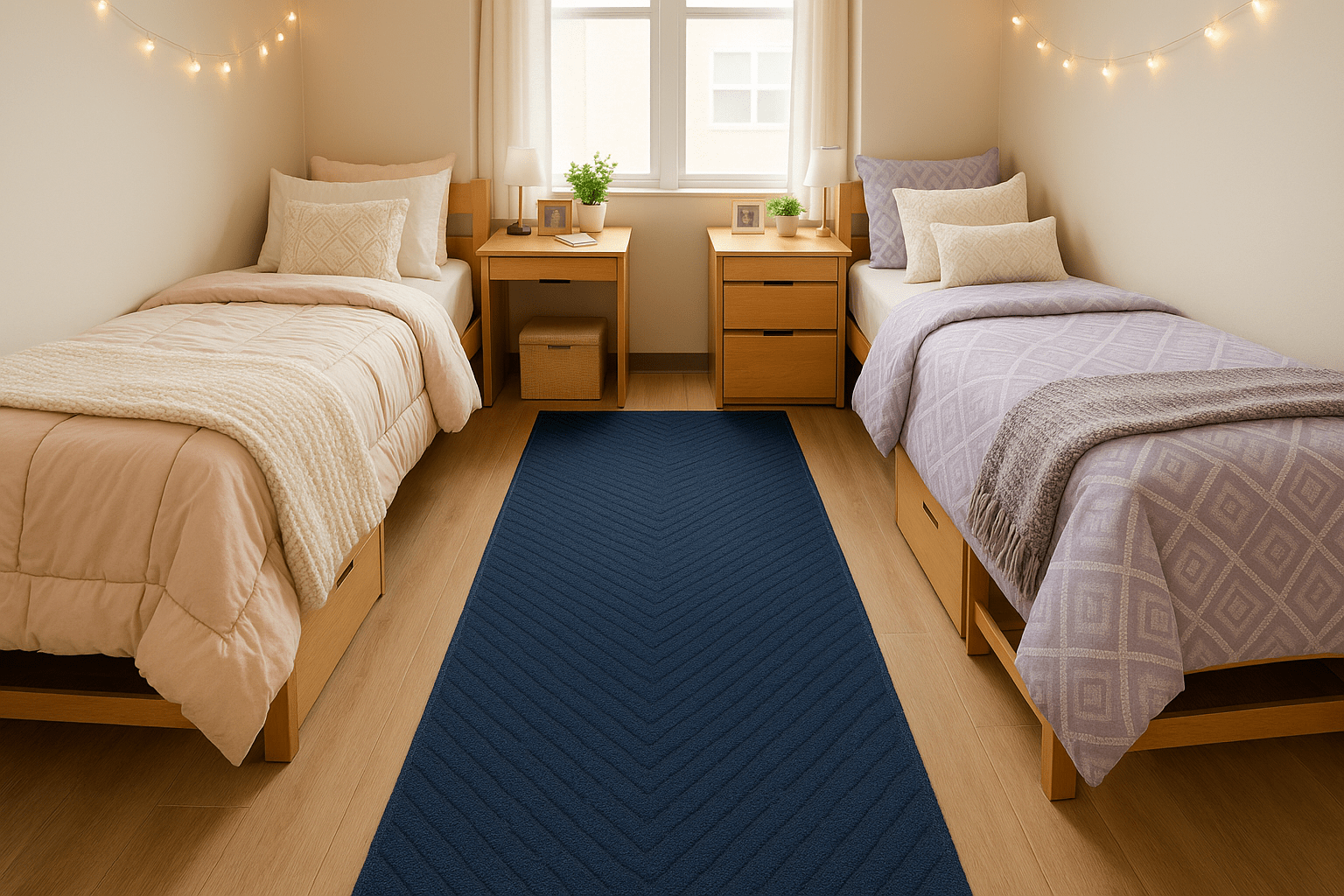 How Big Should Rug Runner Be for Twin Beds in Bedroom