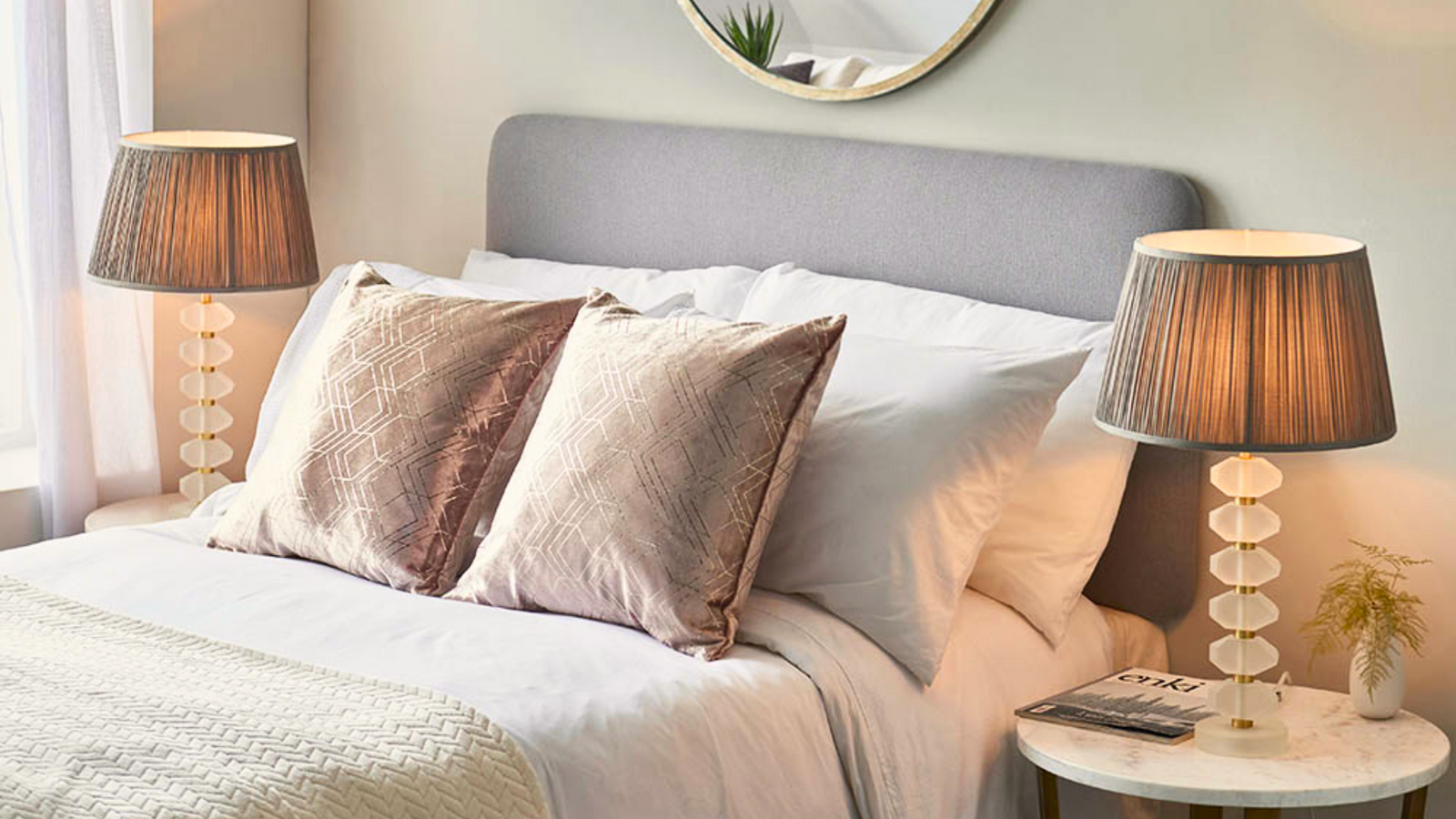 How Tall Should Bedroom Nightstand Lamp Be