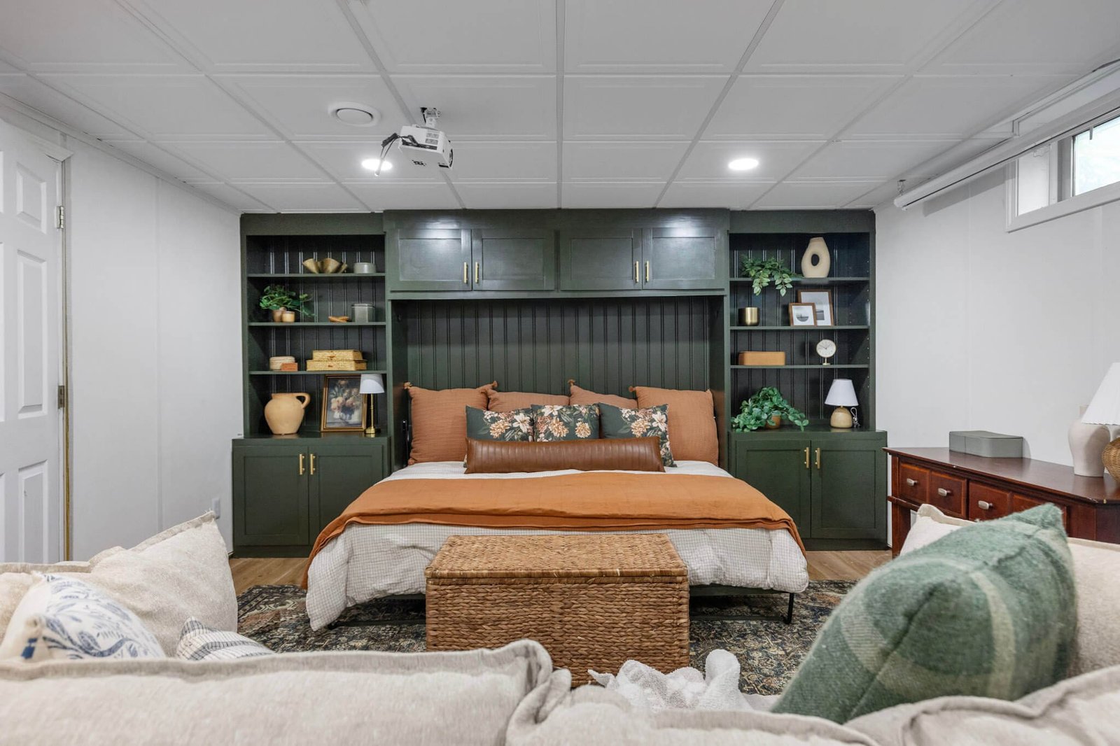 How to Build Bedroom Storage Cabinets Over Bed
