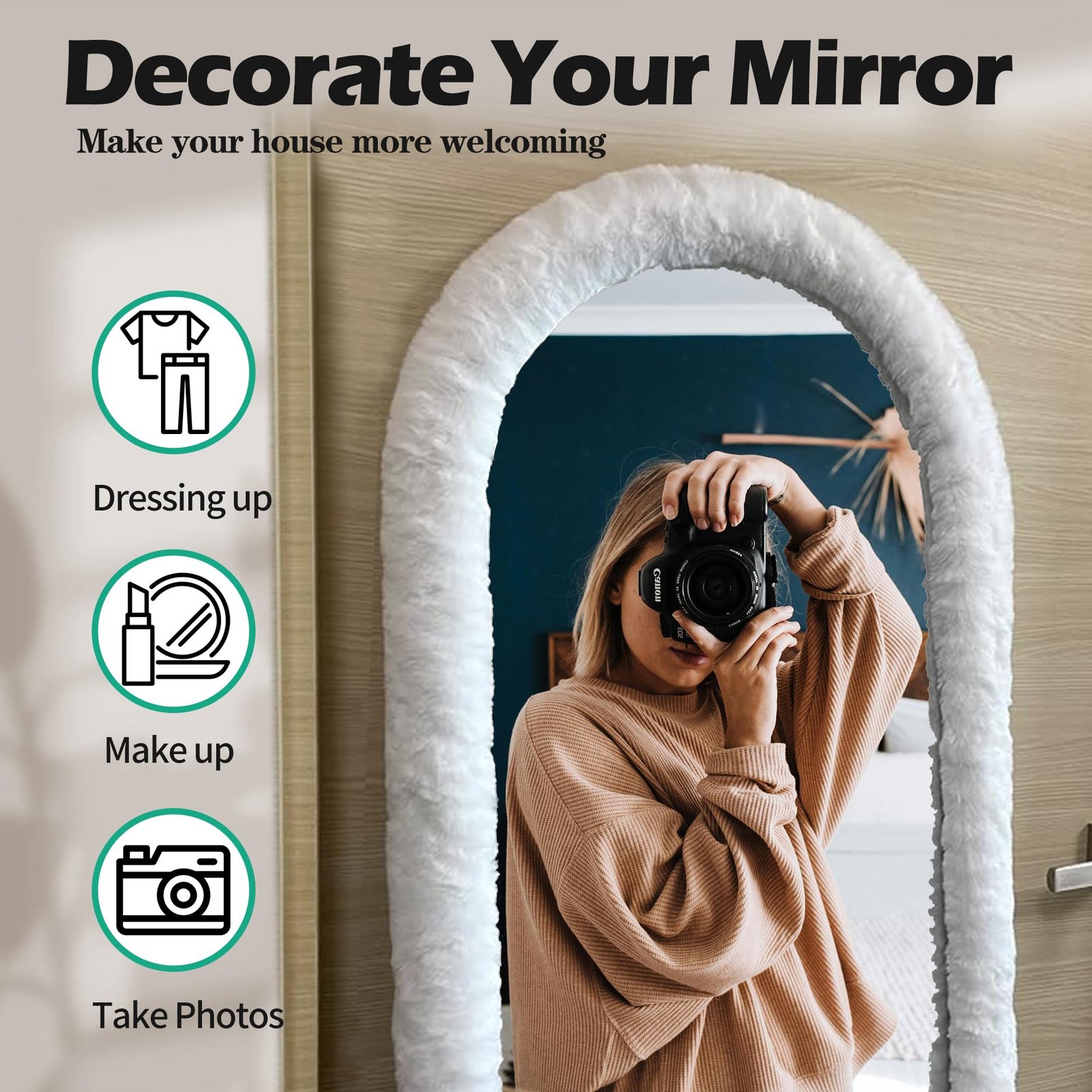 How to Cover Bedroom Mirror
