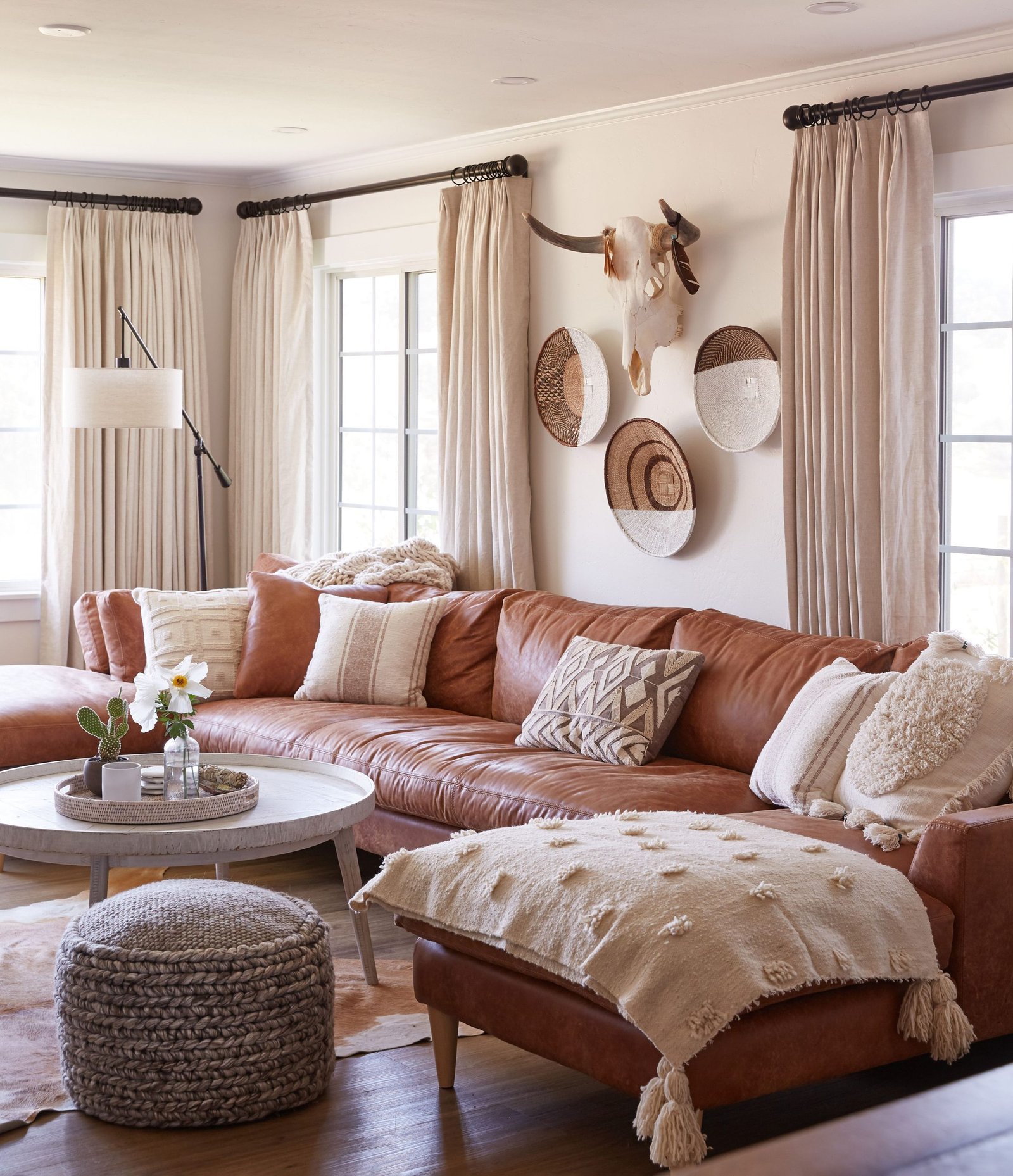How to Decorate a Brown Couch