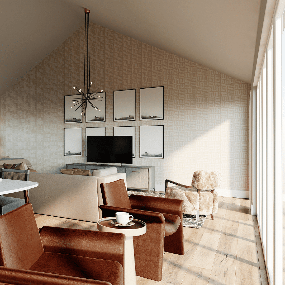 How to Decorate a Cathedral Ceiling Wall