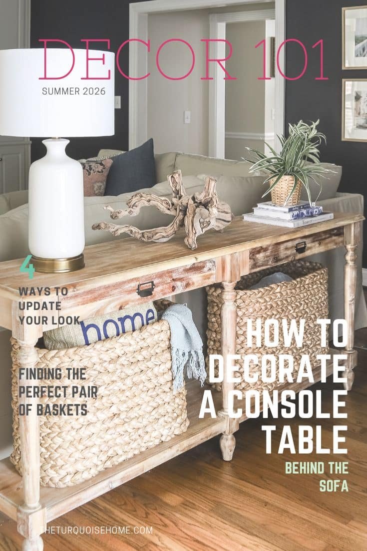 How to Decorate a Console Table in Living Room