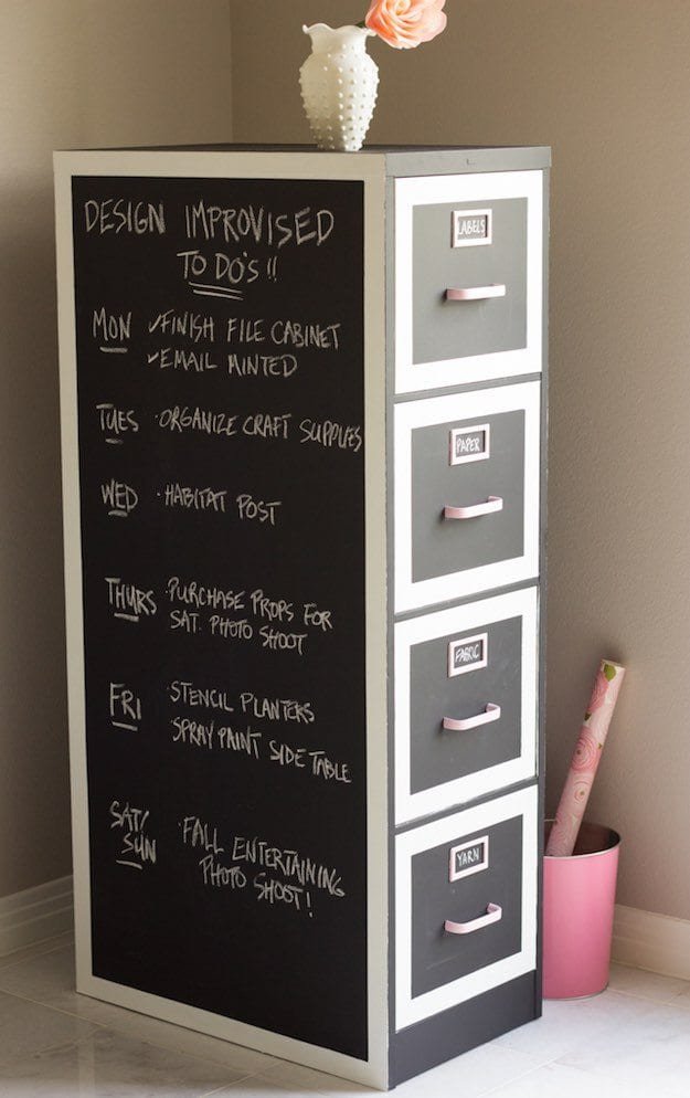 How to Decorate a File Cabinet