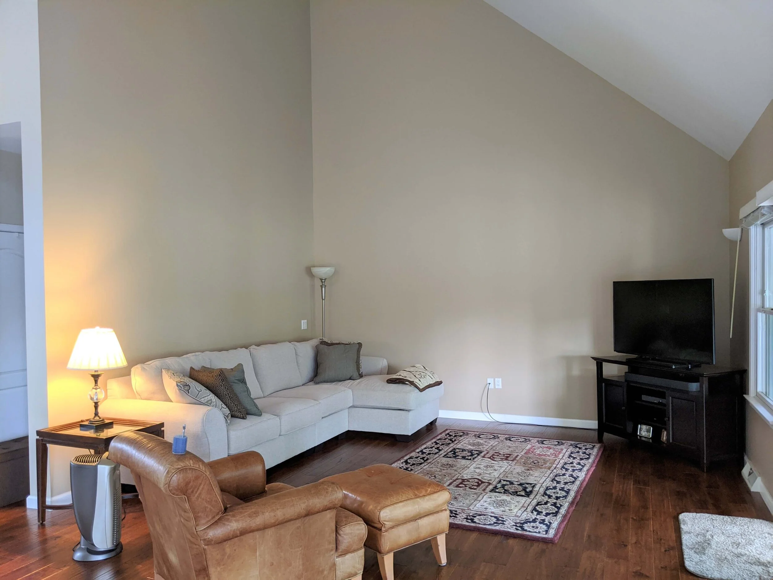How to Decorate an Angled Wall in Living Room