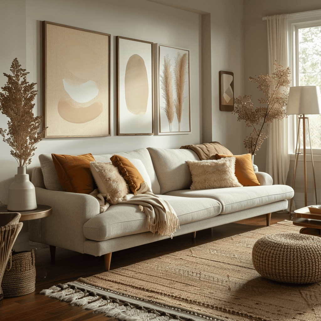 How to Decorate around a Beige Couch