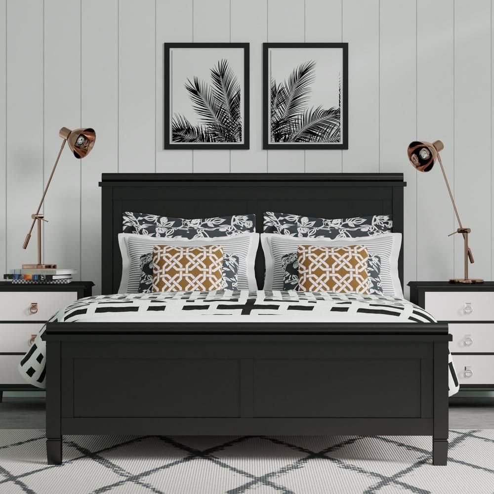 How to Decorate Bedroom With Black Furniture And White Bedding