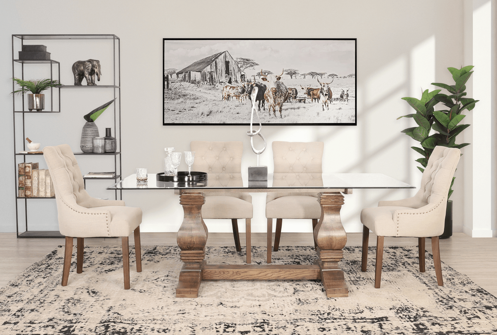 How to Decorate Glass Dining Table