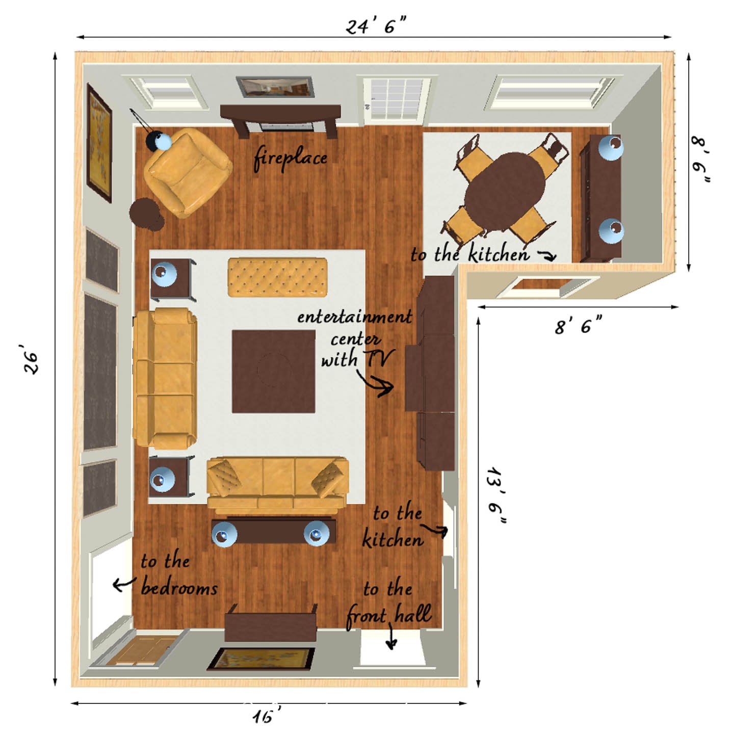 How to Decorate L Shaped Living Room