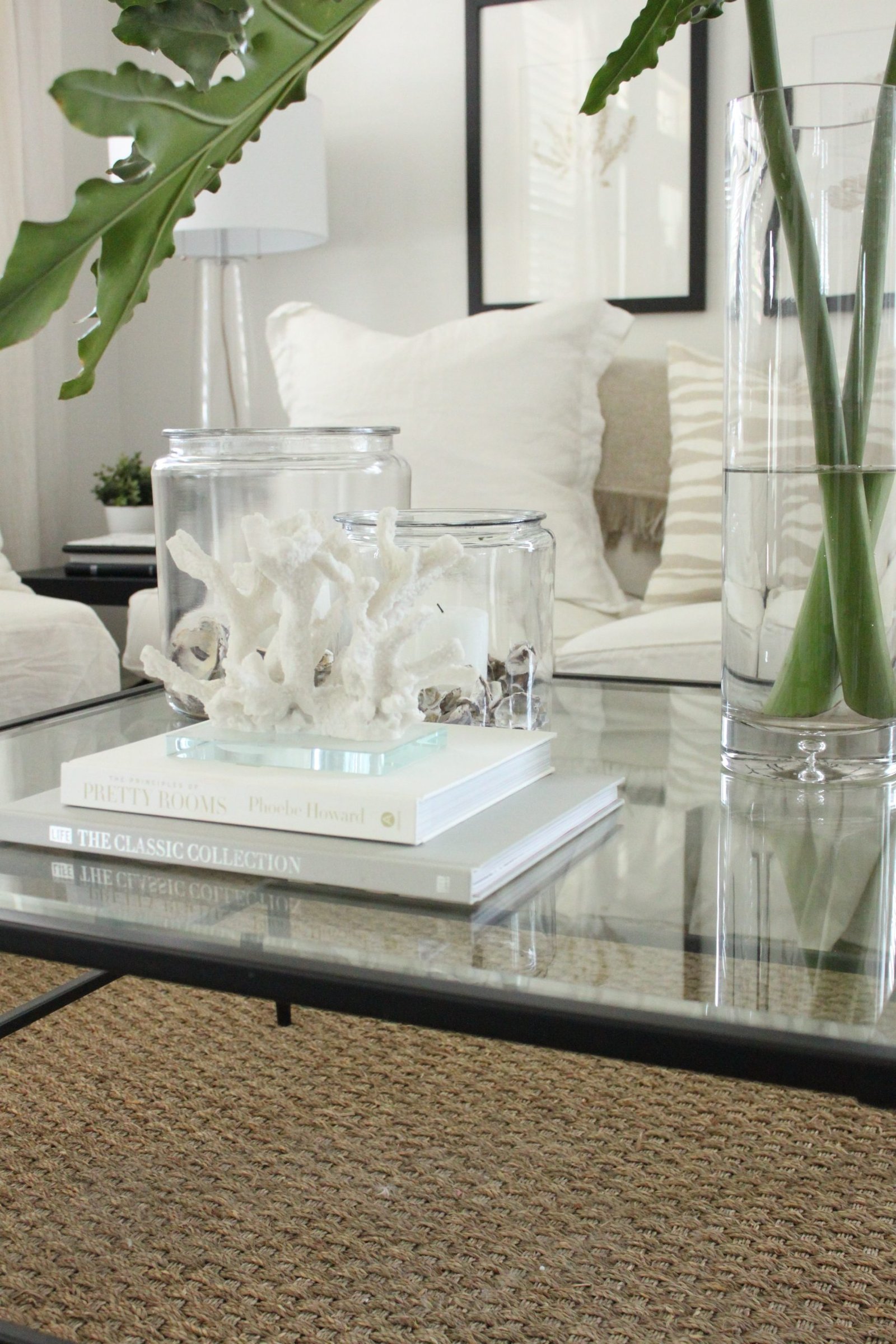 How to Decorate Living Room With Glass Coffee Table