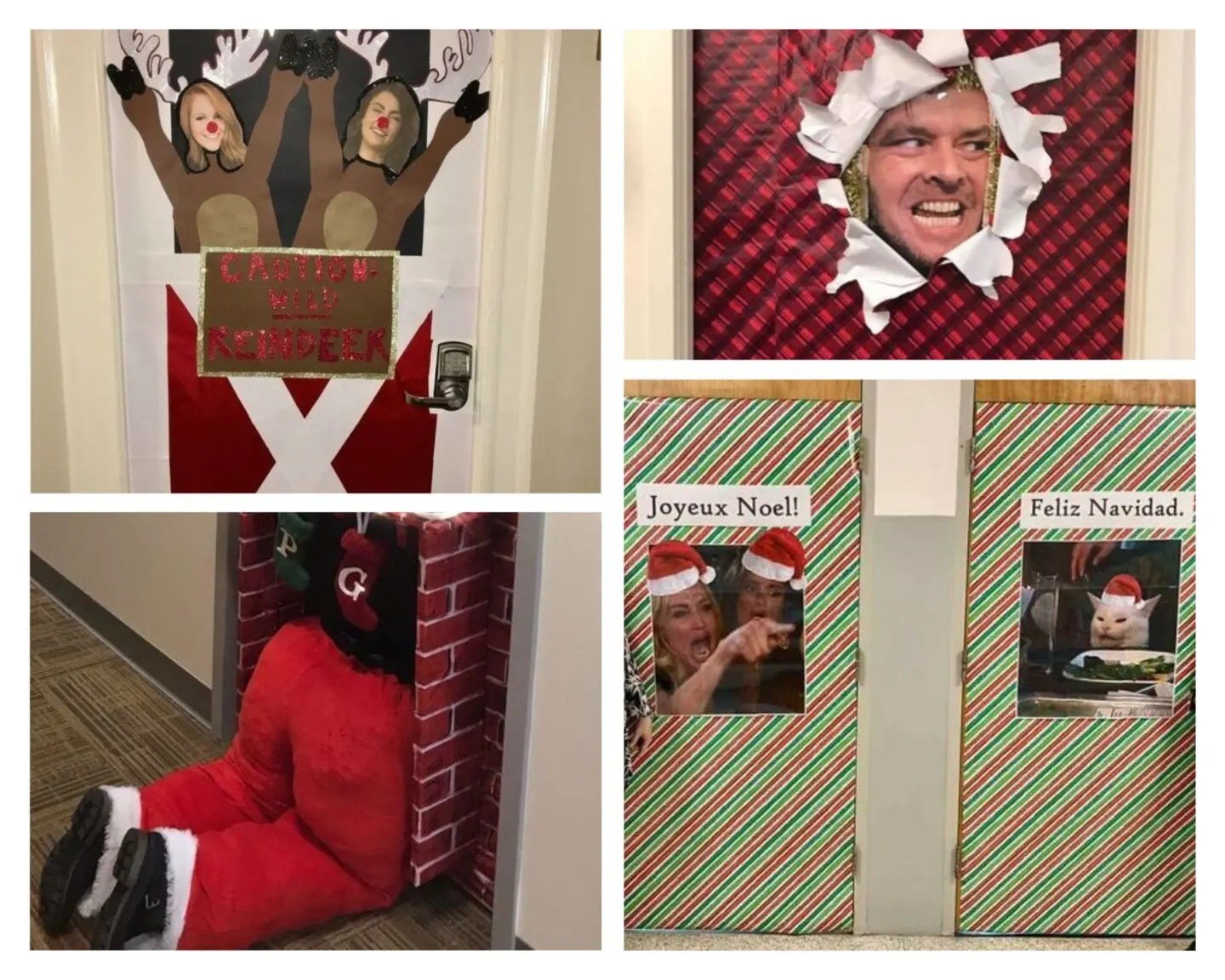 How to Decorate Office Door for Christmas