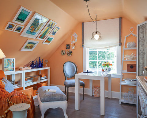 How to Decorate Slanted Wall
