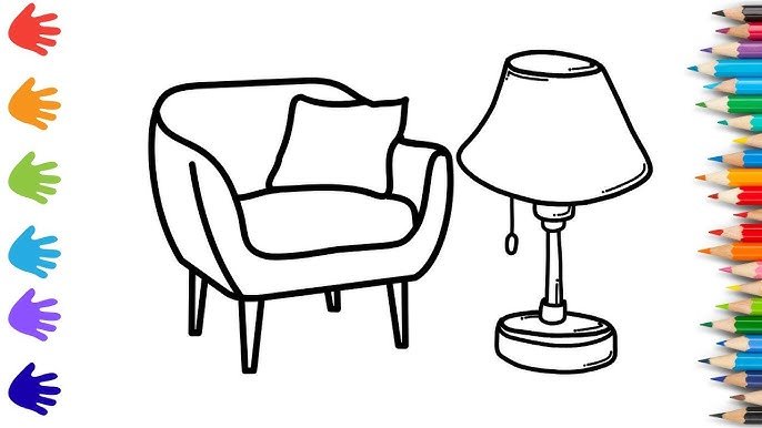 How to Draw a Living Room Chair