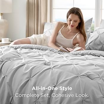 How to Dress Bedroom Using Pinch Pleat Comforter