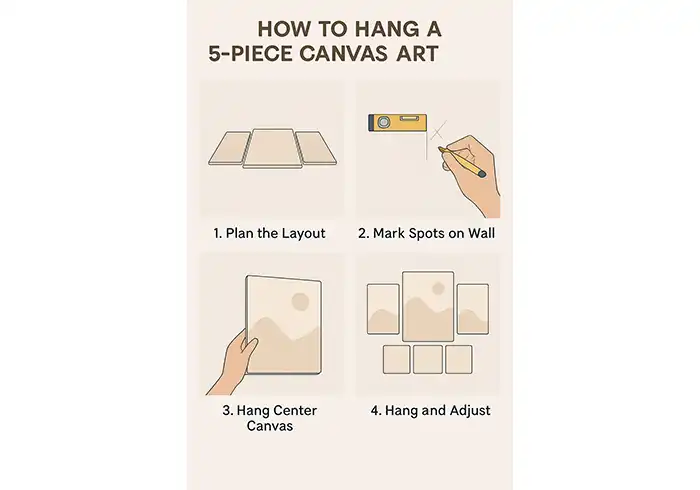 How to Hang Canvas Art on Wall