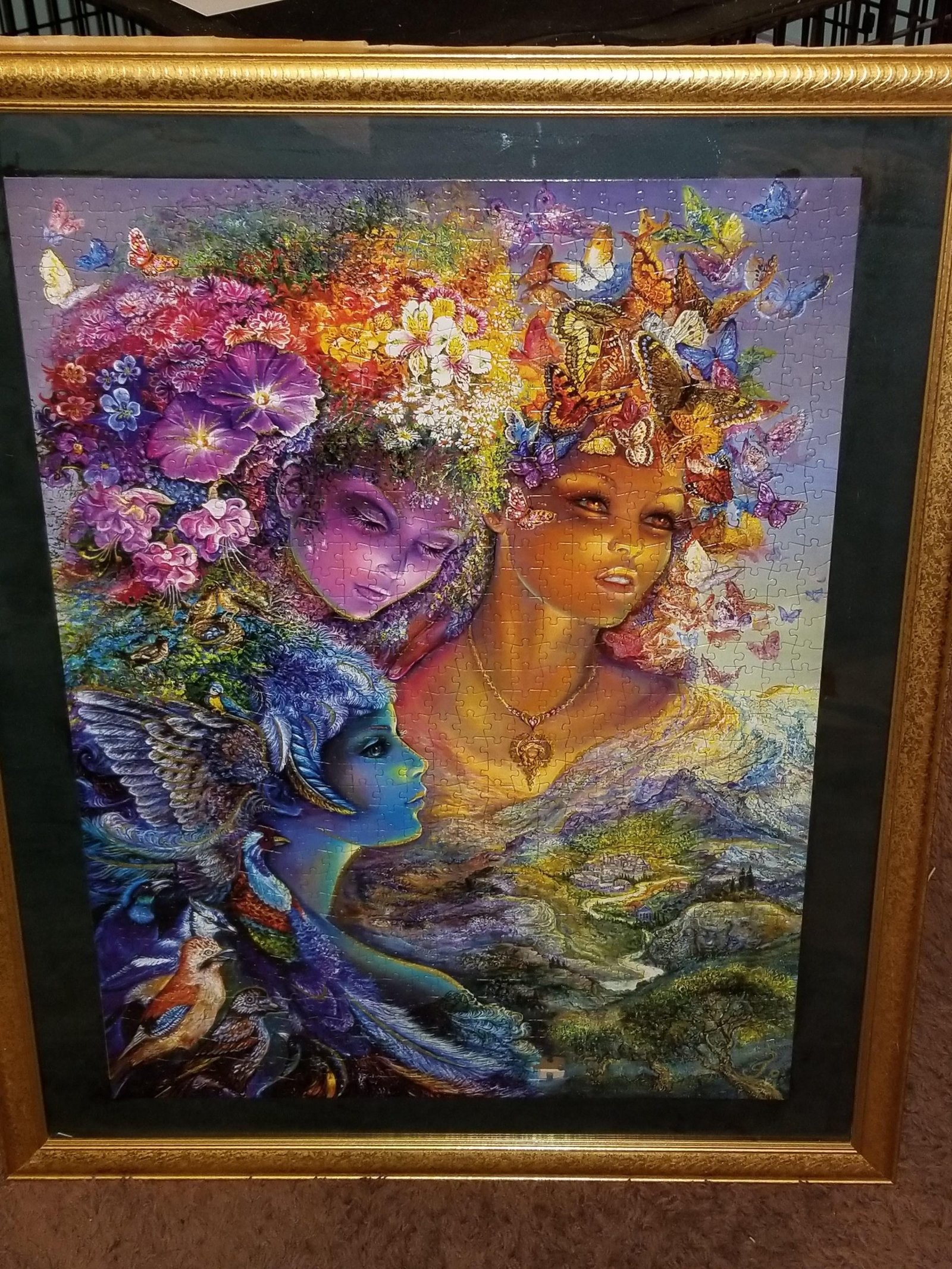 How to Hang Puzzle on Wall Without Frame