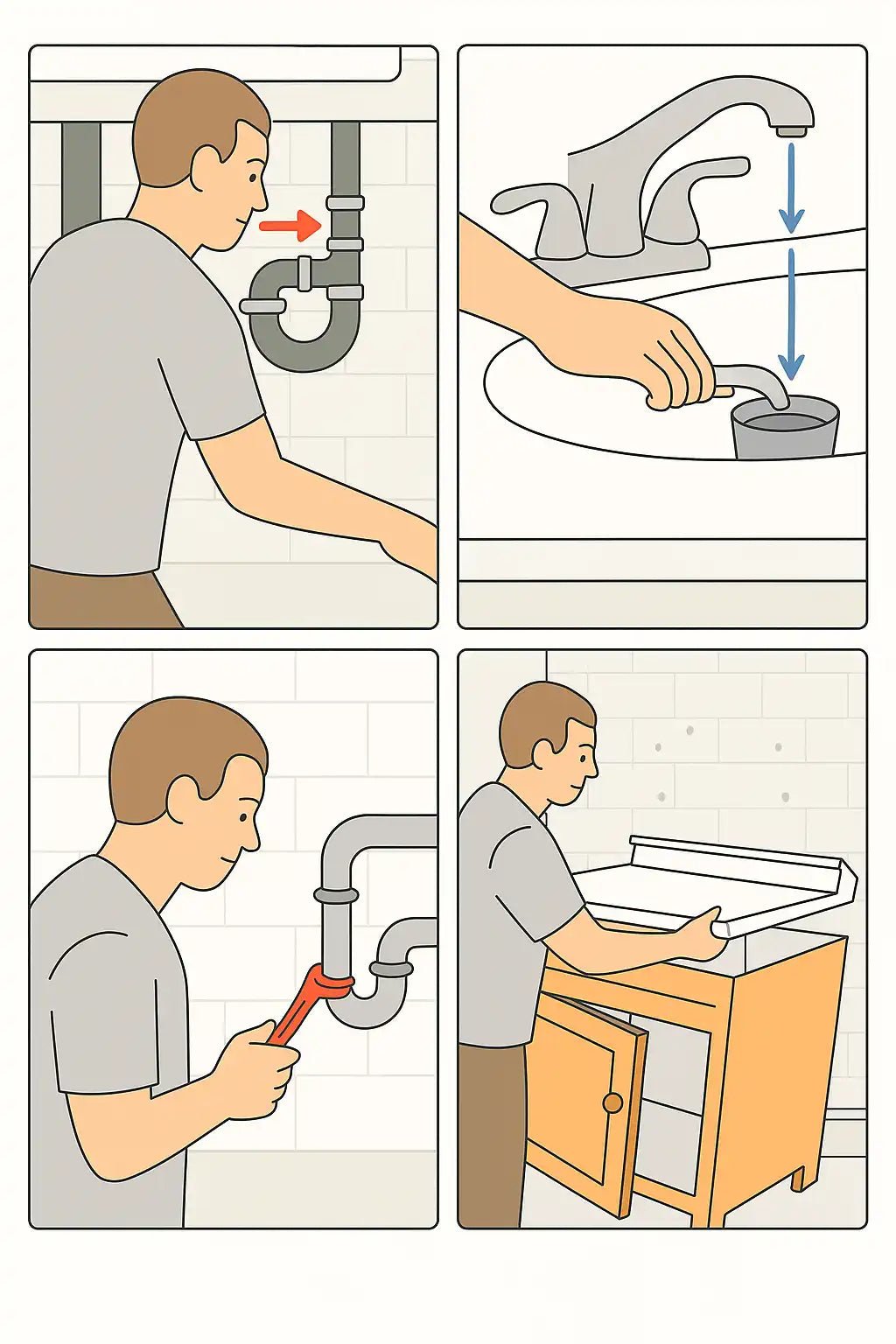 How to Install Bathroom Vanity Plumbing