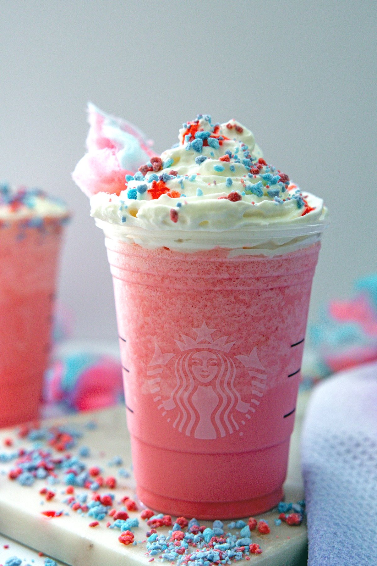 How to Make a Cotton Candy Frappuccino at Home