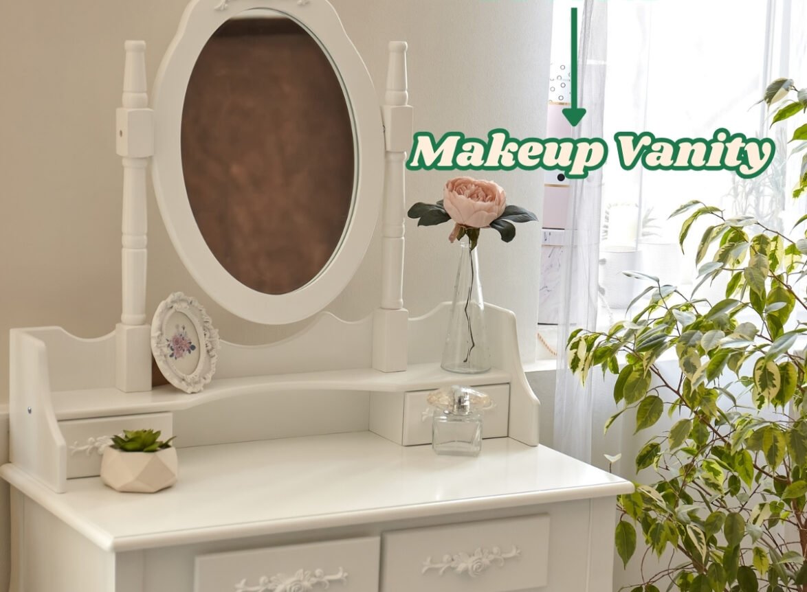 How to Make Bedroom Vanity from Dresser