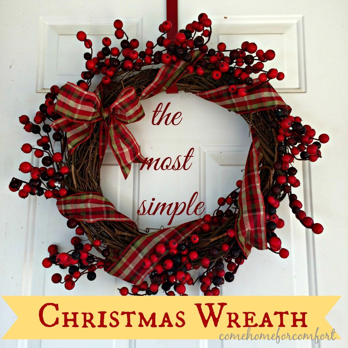 How to Make Christmas Wreath at Home