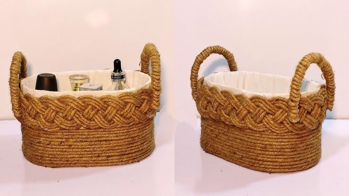 How to Make Jute Basket at Home