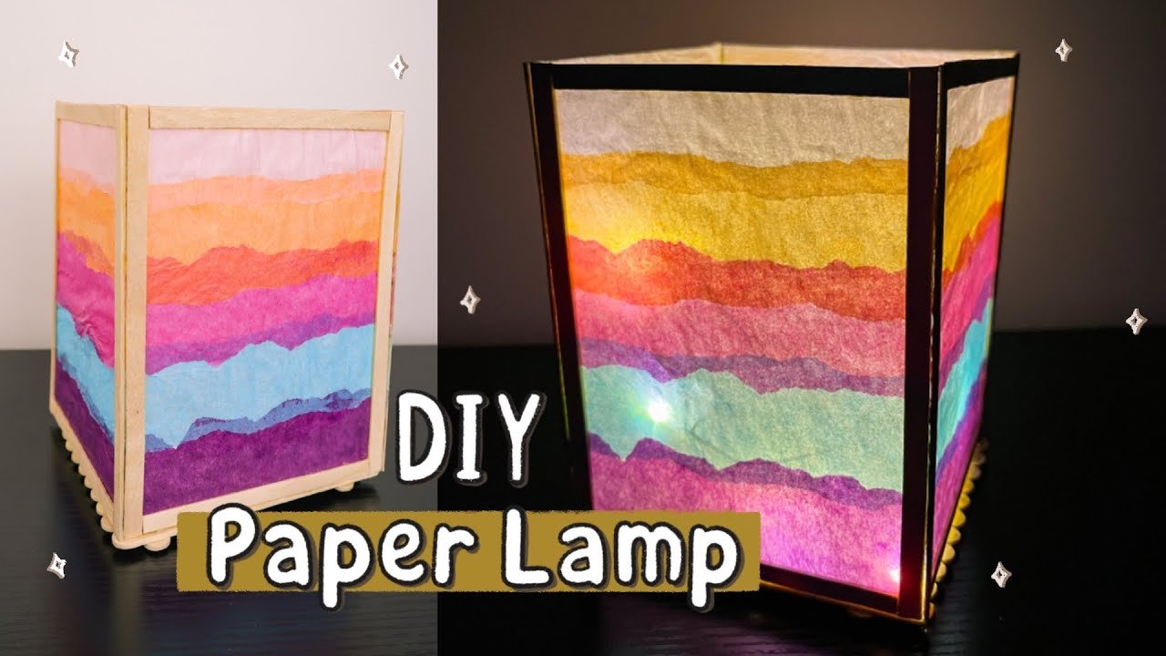 How to Make Paper Lamp at Home
