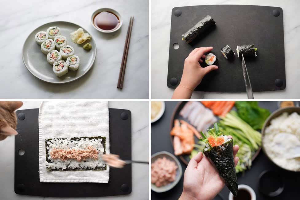 How to Make Sushi Rolls at Home Without Bamboo Mat