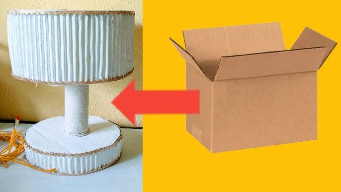 How to Make Table Lamp at Home With Paper