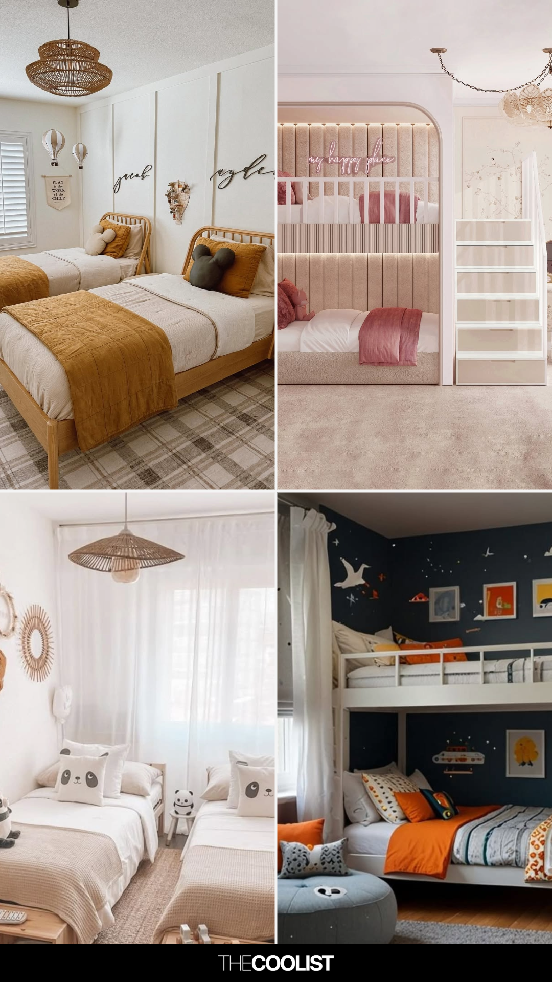 How to Mix Match Twin Beds in Kids Bedroom