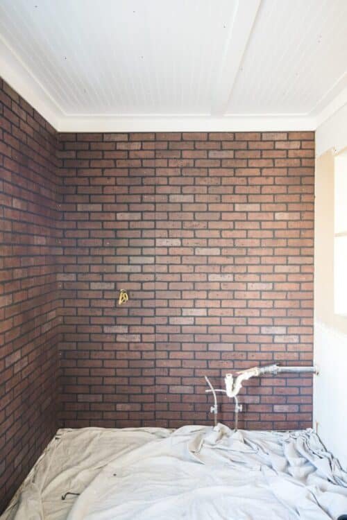 How to Paint Faux Brick Wall