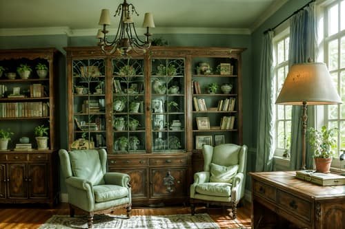 How to Use Antique Bookcase in Living Room