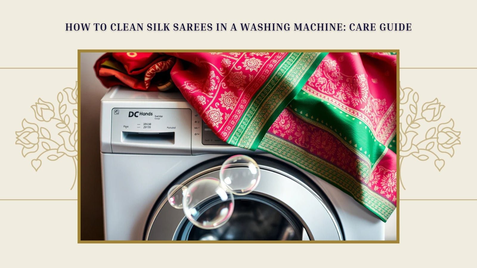 How to Wash Cotton Saree at Home