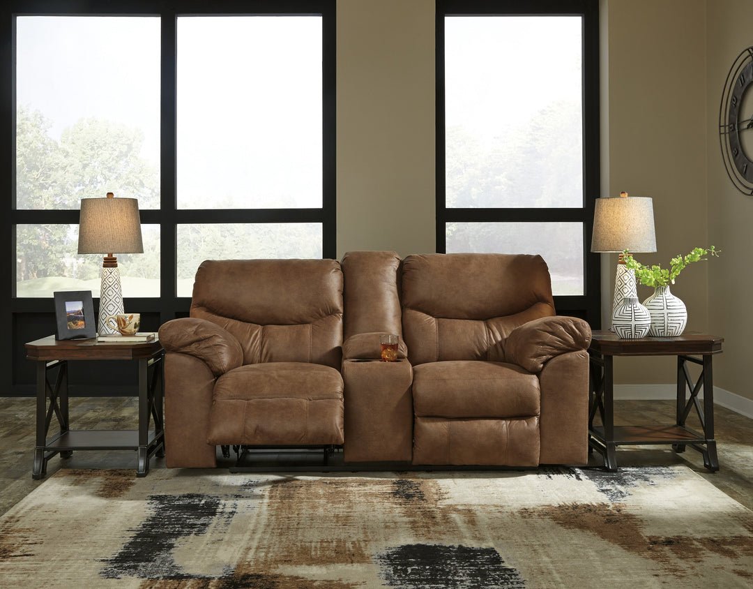 Is Boxberg Brown Power Reclining Living Room Set Leather