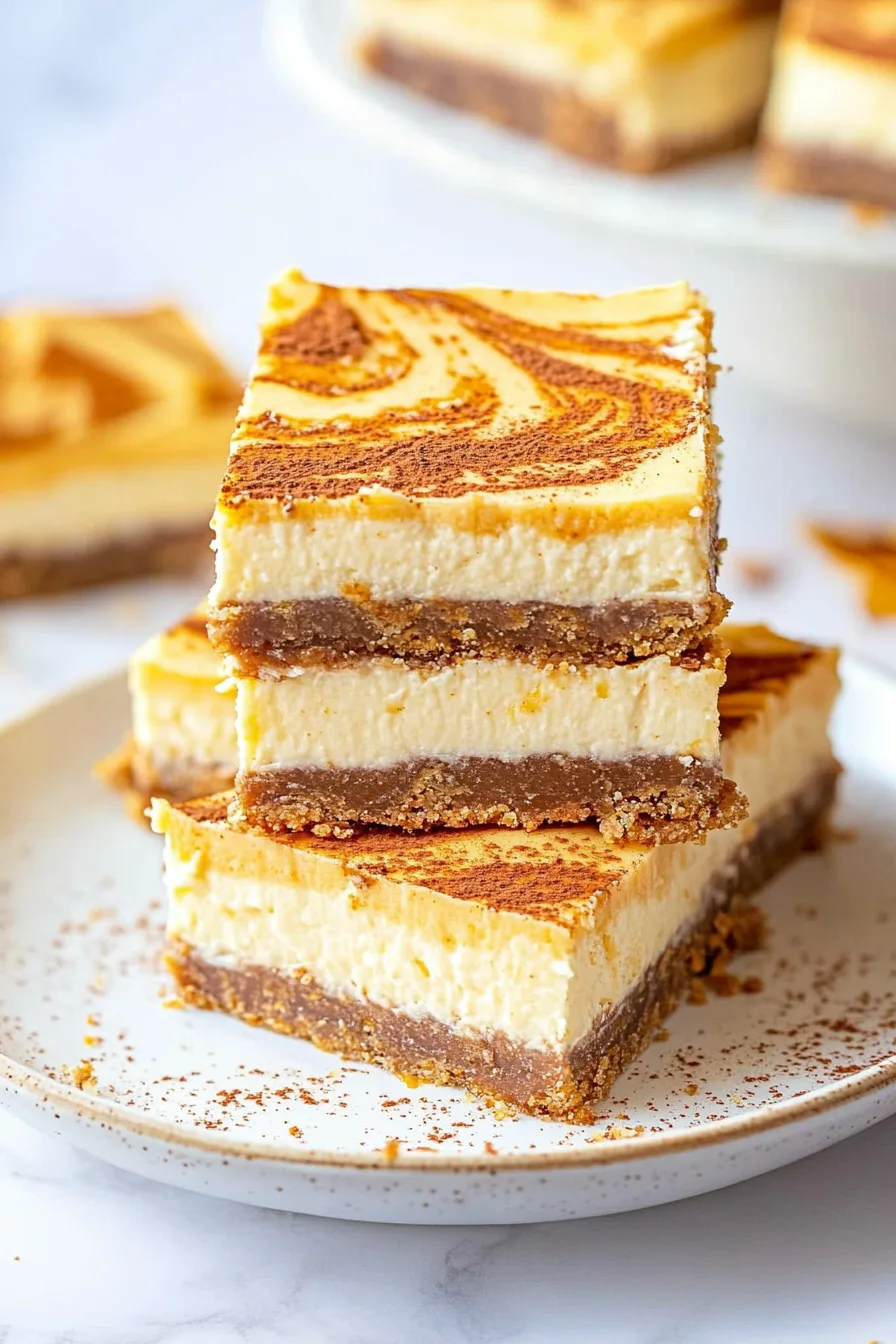 Thanksgiving Pumpkin Cheesecake Bars