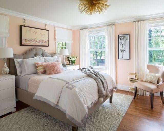 What Color Bedding for Peach Bedroom