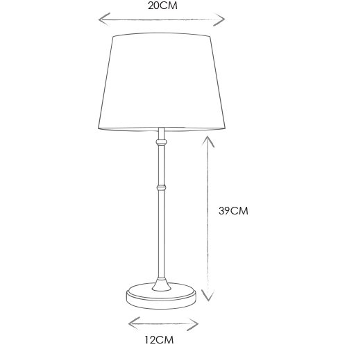 What Height Should a Living Room Table Lamp Be