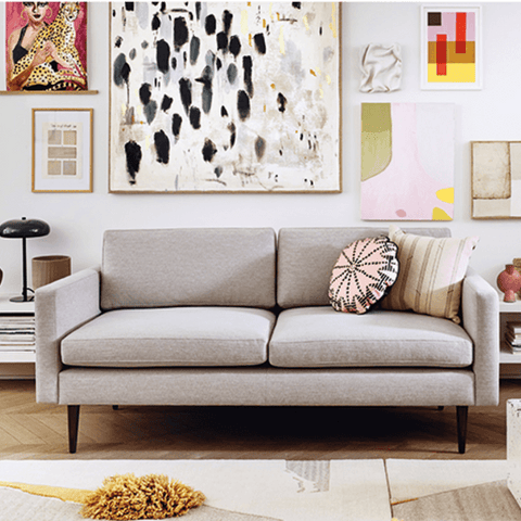 What to Hang above Living Room Sofa