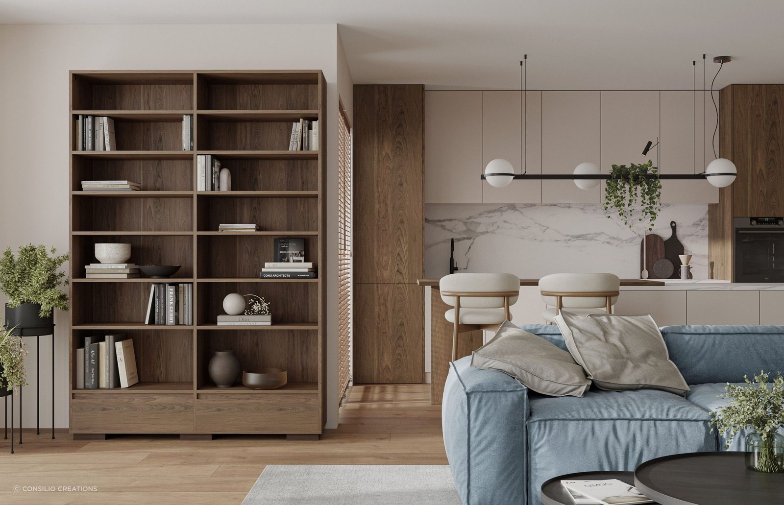 Where to Put Bookcases in a Living Room